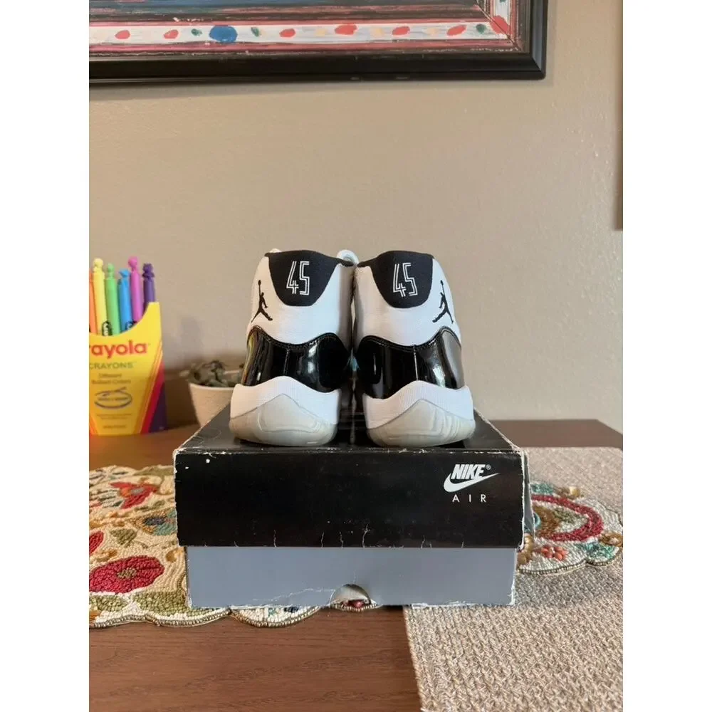 Jordan 11 Retro Concord White Black Dark Purple 2018 378037 100 DMP Gratitude